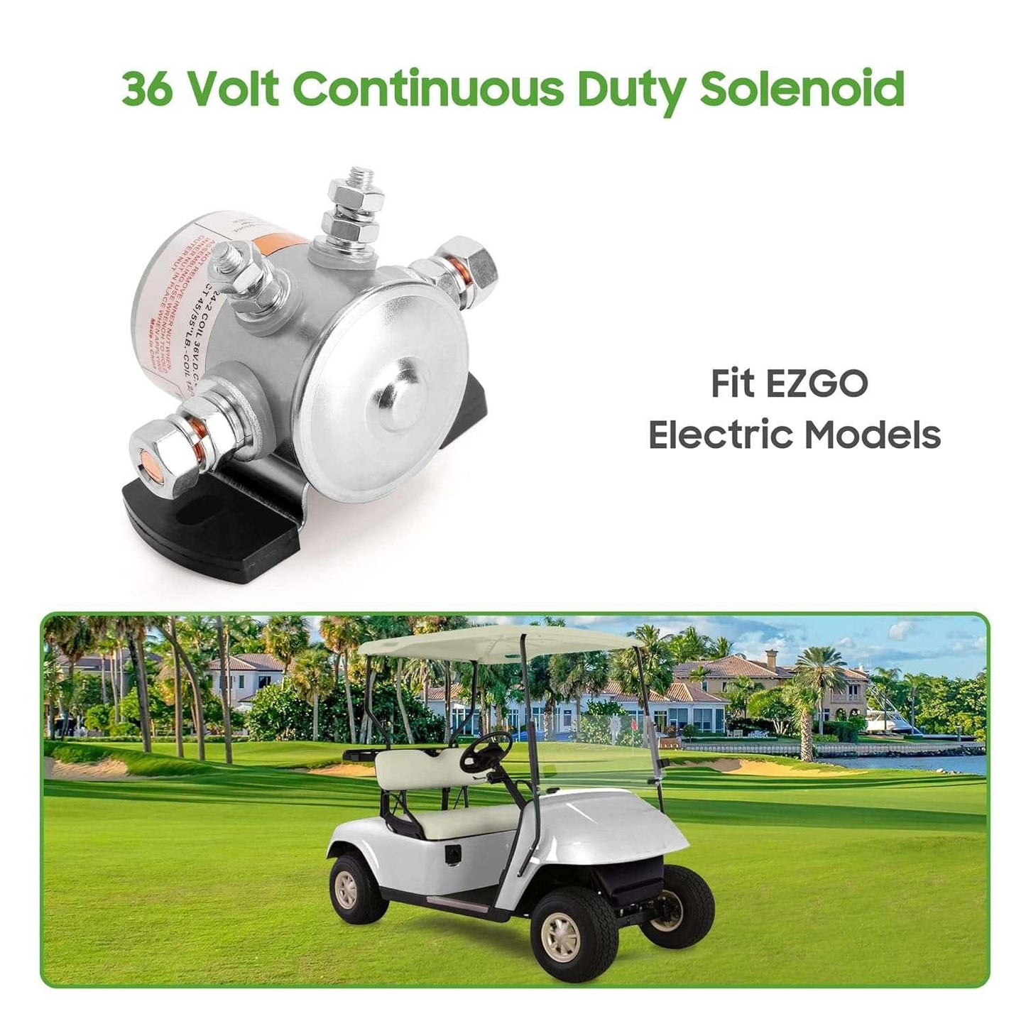 Golf Cart Solenoid for 36 Volt EZGO 1980-2010 Electric