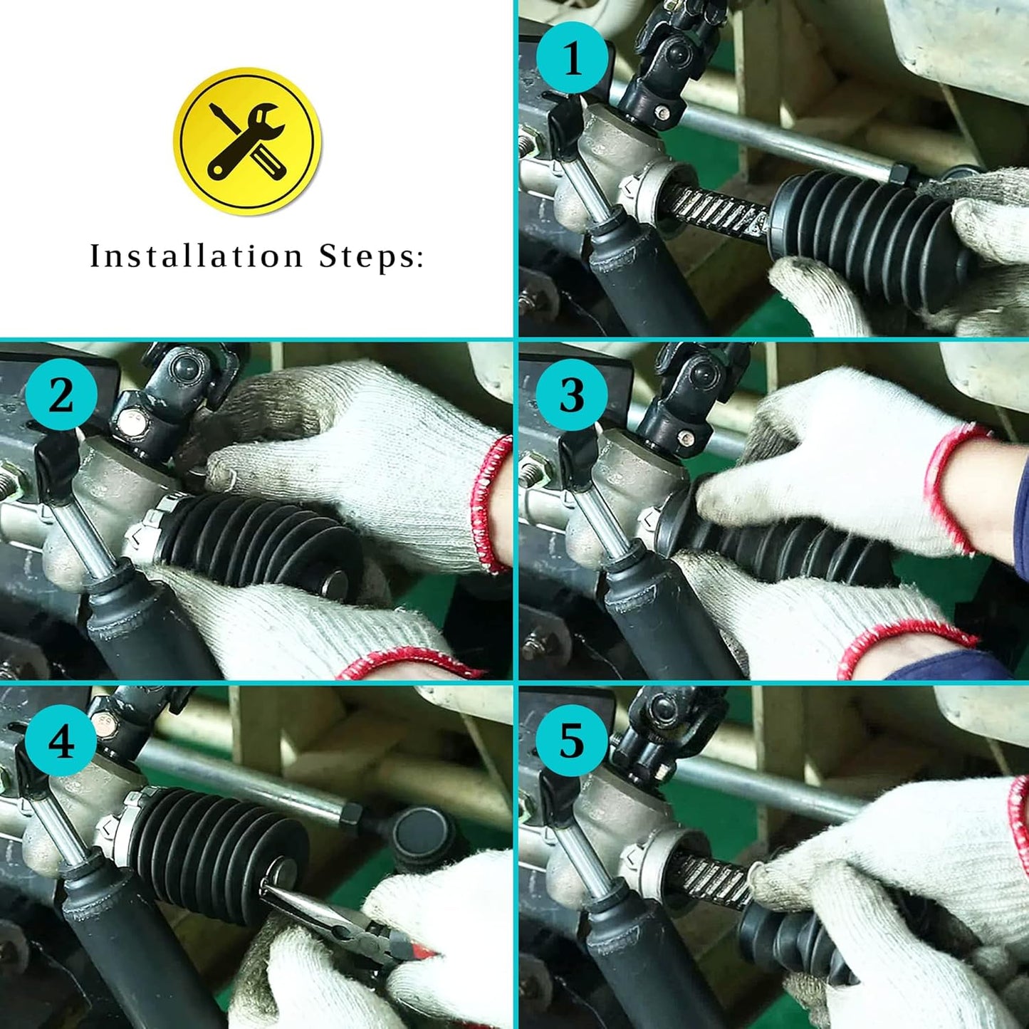 Steering Gear Box Seal Bellows for Club Car DS 1997-up