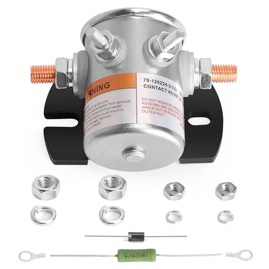 10L0L 36V Golf Cart Solenoid Kit w/ Resistor & Diode – Compatible with EZGO TXT, Medalist, Marathon
