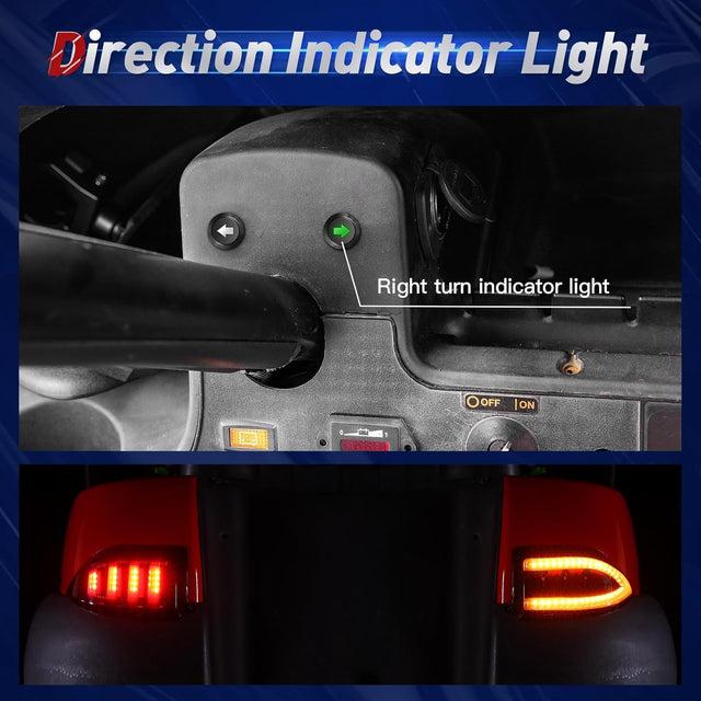 NOKINS Deluxe Plus LED Light Kit for Club Car Tempo/Onward Golf Cart