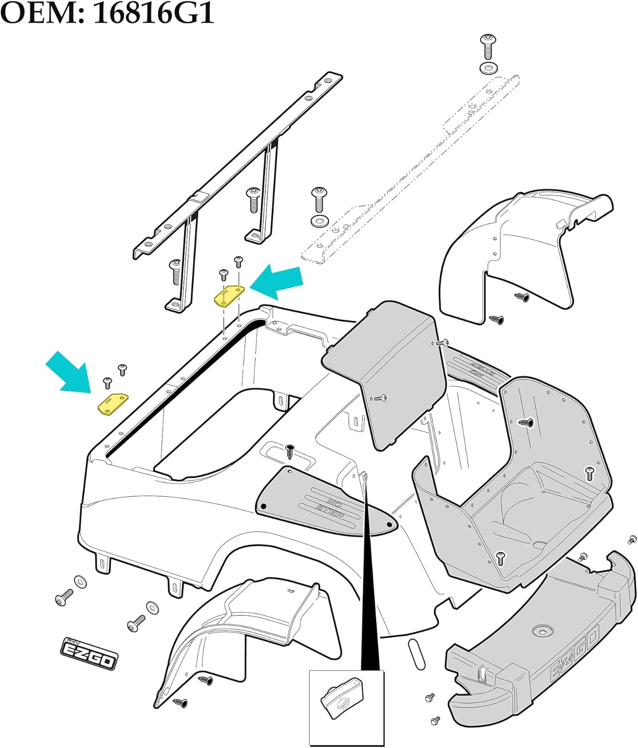 Precision OEM replacement - Fits OEM# 602558 & 71610-G01