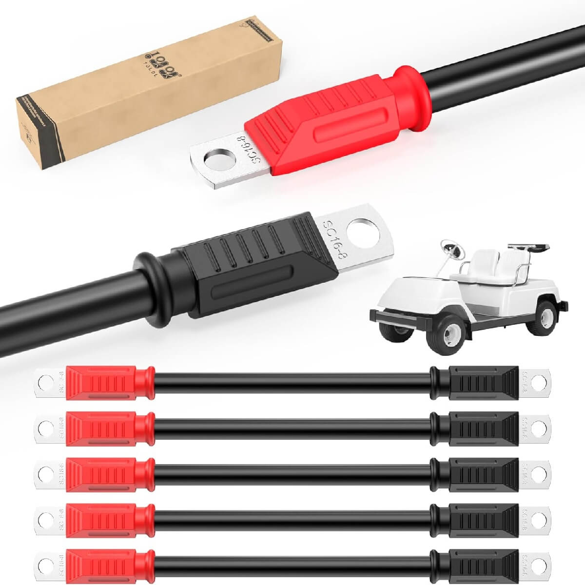 10L0L Golf Cart Battery Cable Set