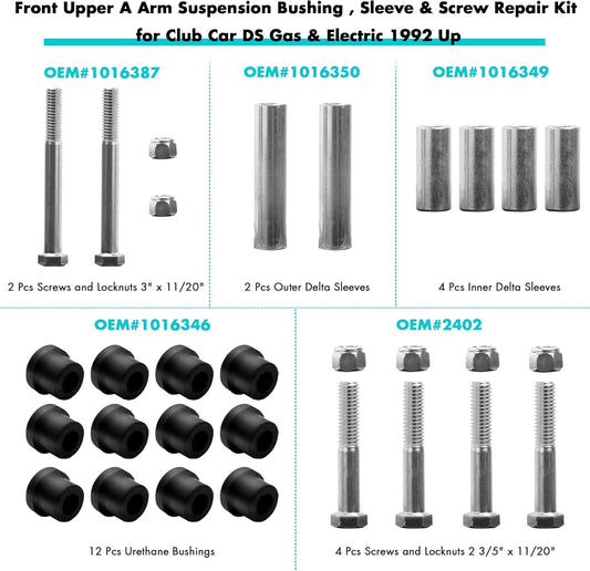 10L0L Golf Cart Front Upper A Arm Suspension Bushings