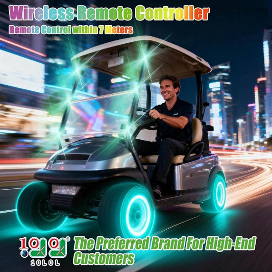 Golf Cart Strobe Light Kit 6-Pack with Remote