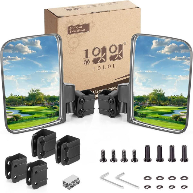 10L0L Universal Golf Cart Side Mirrors