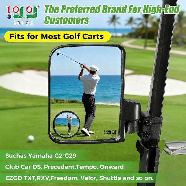 10L0L Golf Cart Side Mirrors