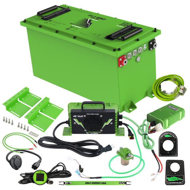 Bolt Energy EZGO TXT 48V, Express, 51V 105AH Thin Battery Bundles