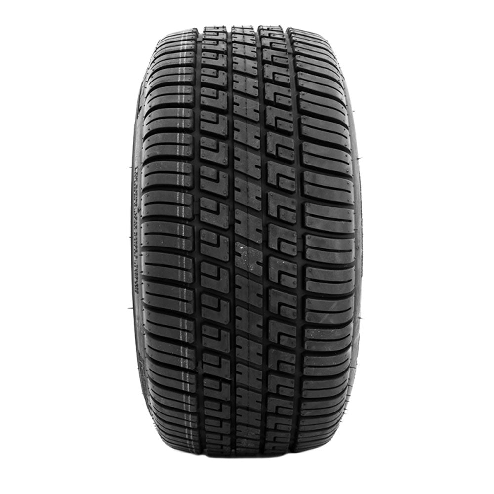 GTW Spyder 10" Matte Black Wheels with 18" Fusion Street Tires – 4-Ply Golf Cart Tire & Wheel Combo