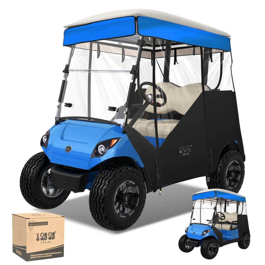 Black Golf Cart Track Enclosures