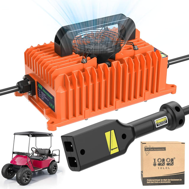 Upgraded 15/18 AMP 36/48 Volt Golf Cart Battery Charger for EZGO Yamaha - 10L0L