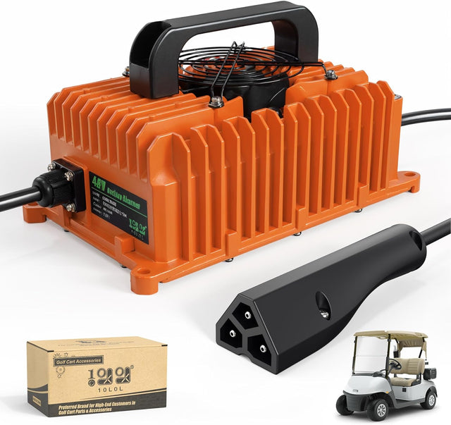 Upgraded 15/18 AMP 36/48 Volt Golf Cart Battery Charger for EZGO Yamaha - 10L0L
