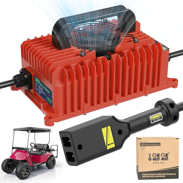 Upgraded 15/18 AMP 36/48 Volt Golf Cart Battery Charger for EZGO Yamaha - 10L0L