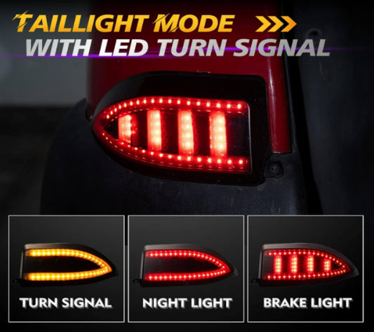 Nokins Deluxe LED Light Kit for Club Car Tempo | High/Low Beam, USB Charger, Turn Signals & Tail Lights