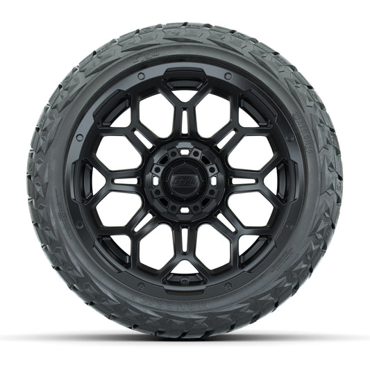 14" GTW Bravo Matte Black Wheels & 23" Maverick All-Terrain Tire Package