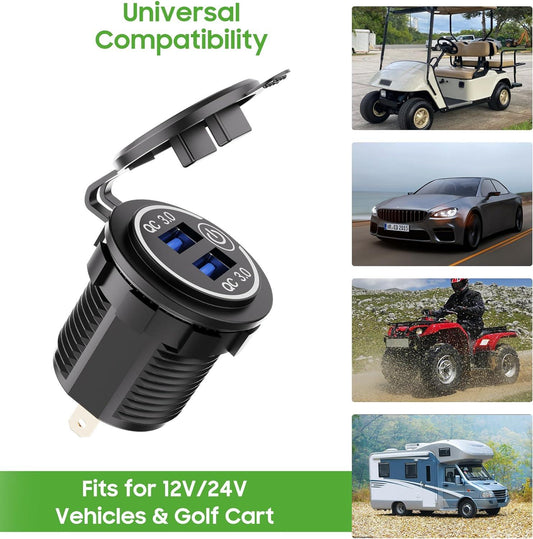 Golf Cart USB Port Universal