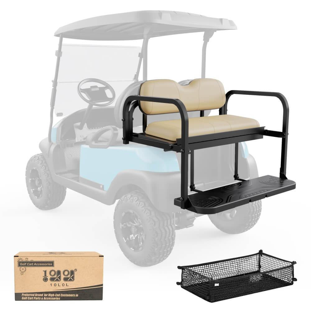 Golf Cart Back Seat Beige