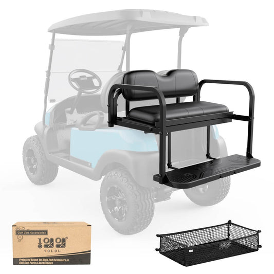 Golf Cart Back Seat Black