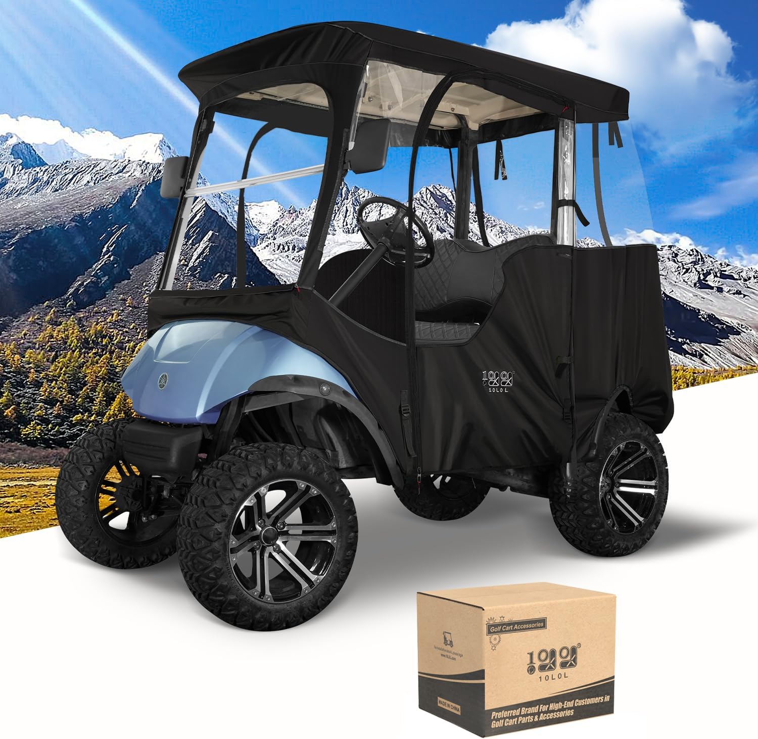 10L0L 2 Passenger Golf Cart Enclosure