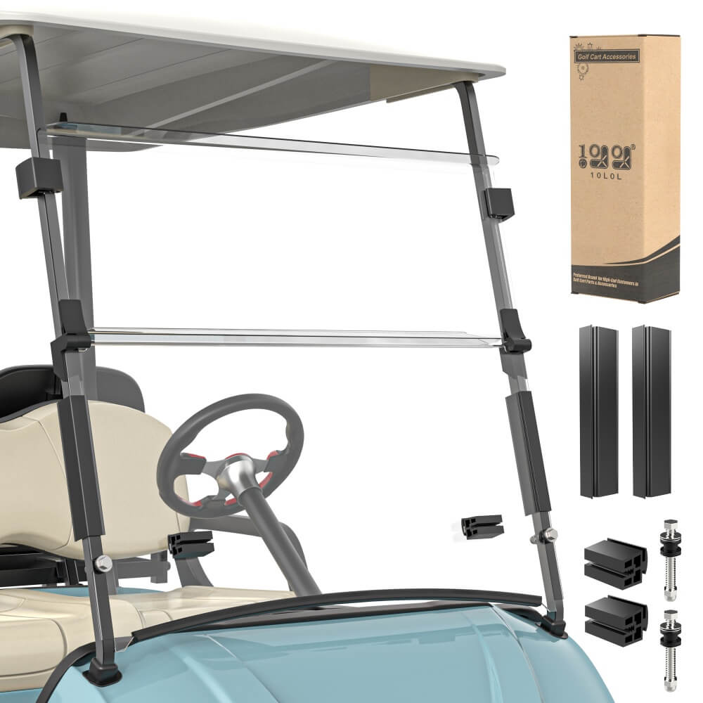 10L0L Golf Cart Windshield for Yamaha Drive 2 Clear