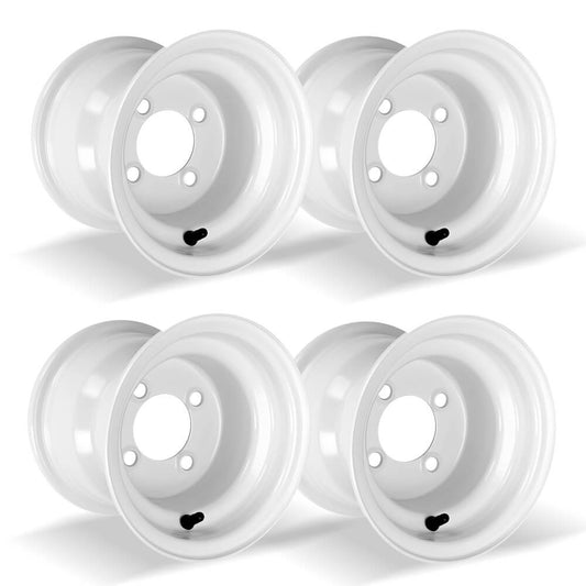 Steel Golf Cart Wheel Rims (Set of 4)