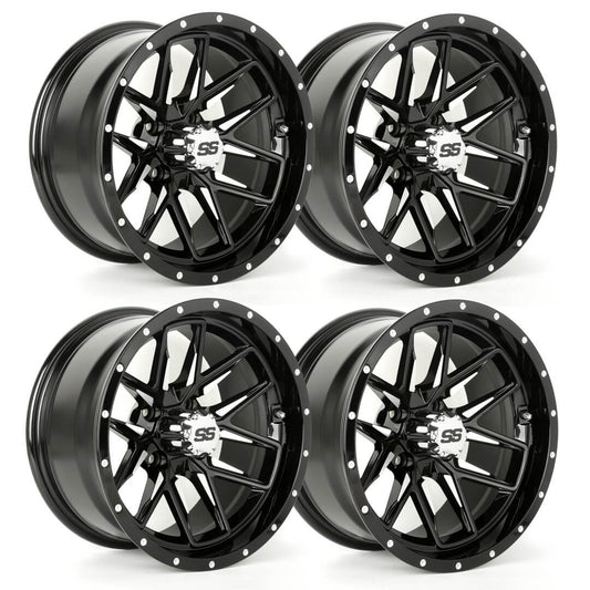 14" Golf Cart Aluminum Wheels - Upgrade Set of 4