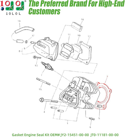  Yamaha Engine Gasket Seal Ring Kit