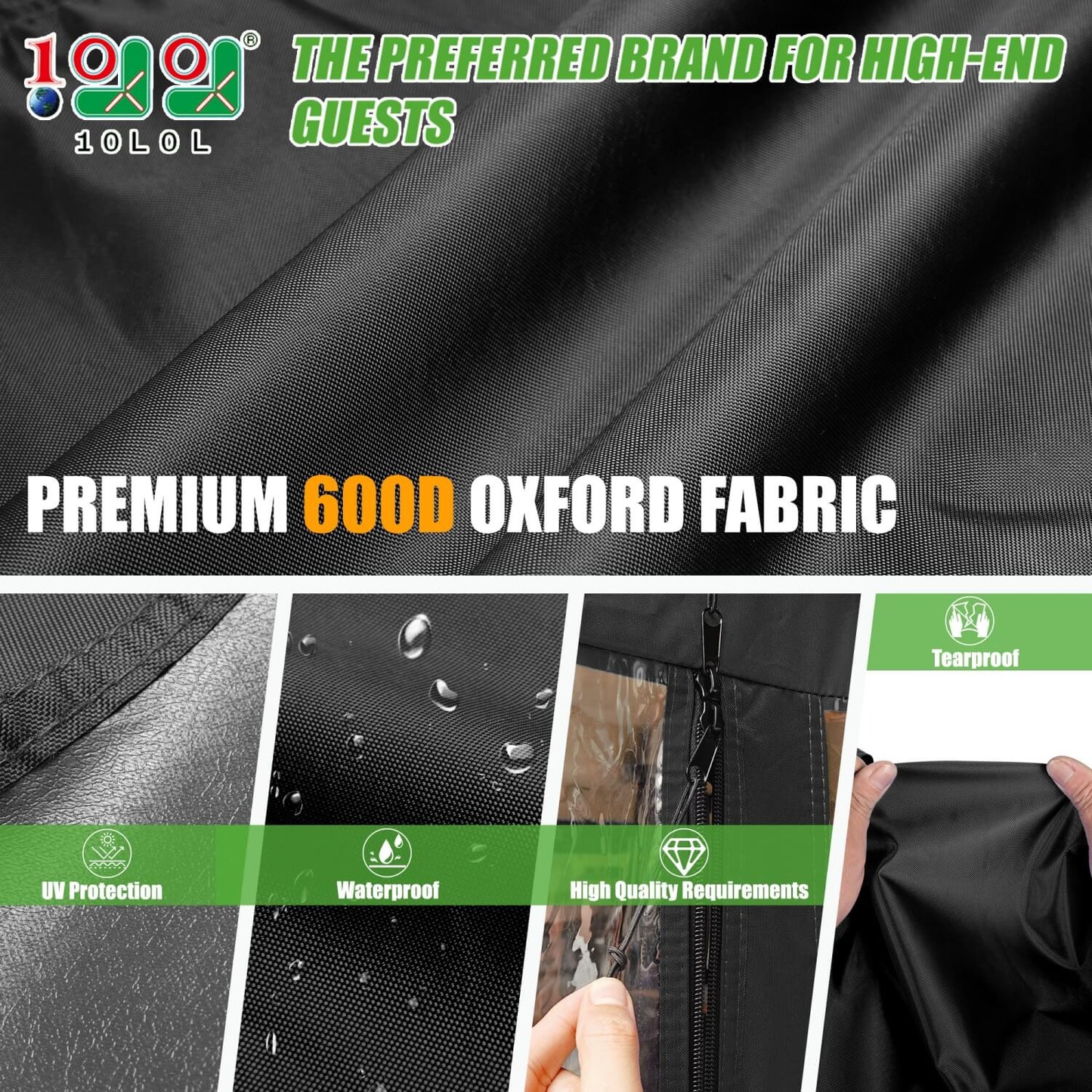600D Oxford polyester with PU coating