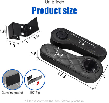 Club Car Precedent Front & Rear Seat Covers with Flip-Up Armrests & Cup Holders | 1" Square Tube