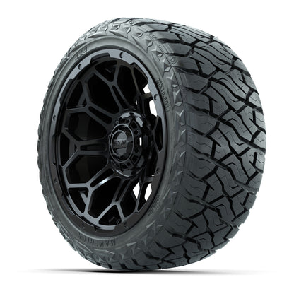 14" GTW Bravo Matte Black Wheels & 23" Maverick All-Terrain Tire Package