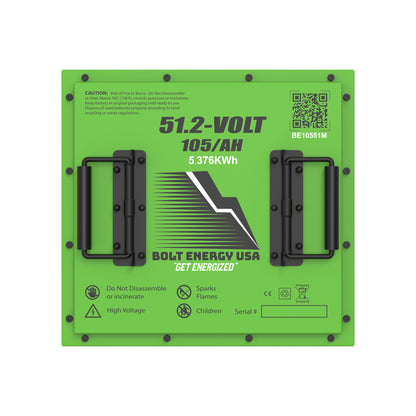 Bolt Energy EZGO RXV, 51V 105AH Square Professional Battery Kit