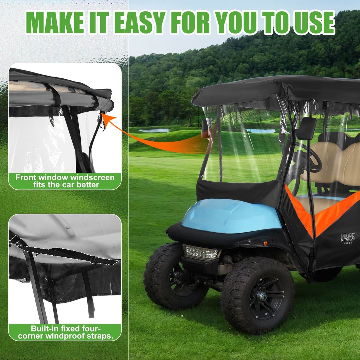 Convenient Zip & Roll-Up Design