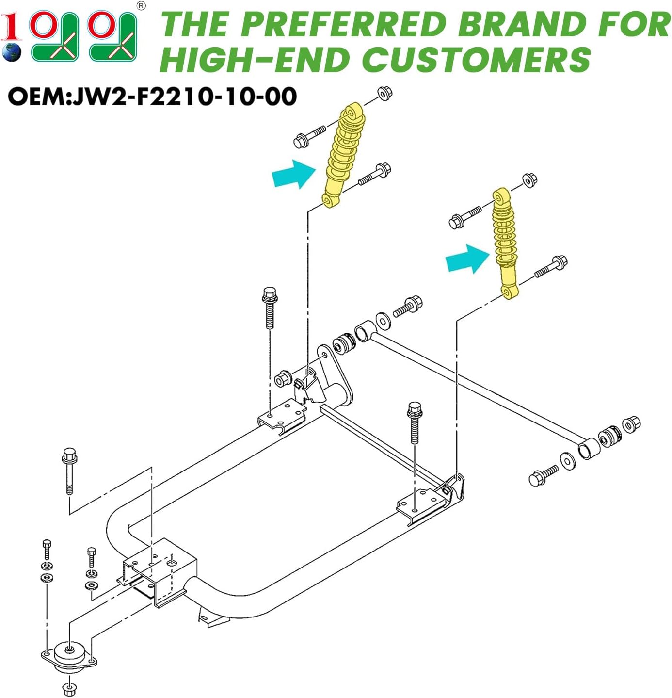 10L0L Golf Cart Rear Shock Absorber