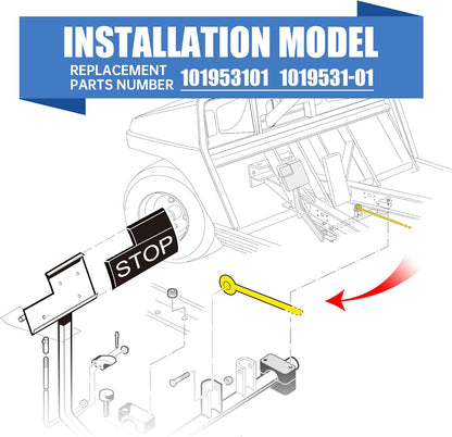 10L0L Golf Cart Brake Rod Equalizer for Club Car DS Since 1998