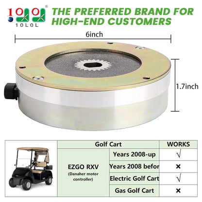 Upgraded Golf Cart Motor Brake for EZGO RXV 48 Volt Electric - 10L0L