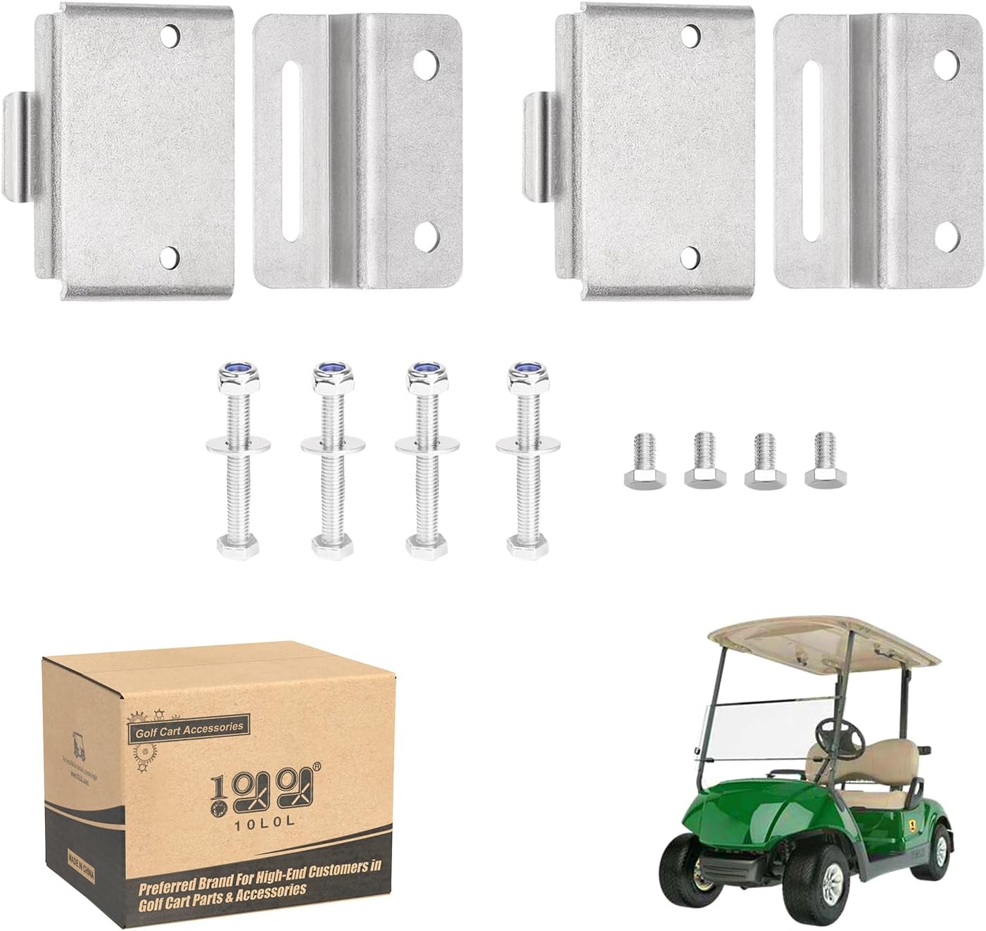 Golf Cart Seat Hinge Set - OEM Replacement