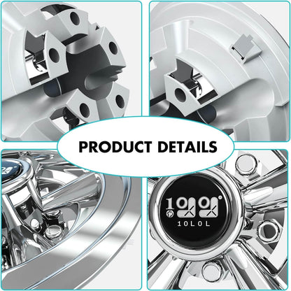 10L0L Golf Cart Wheel Covers Hub Caps for EZGO, Club Car, Yamaha