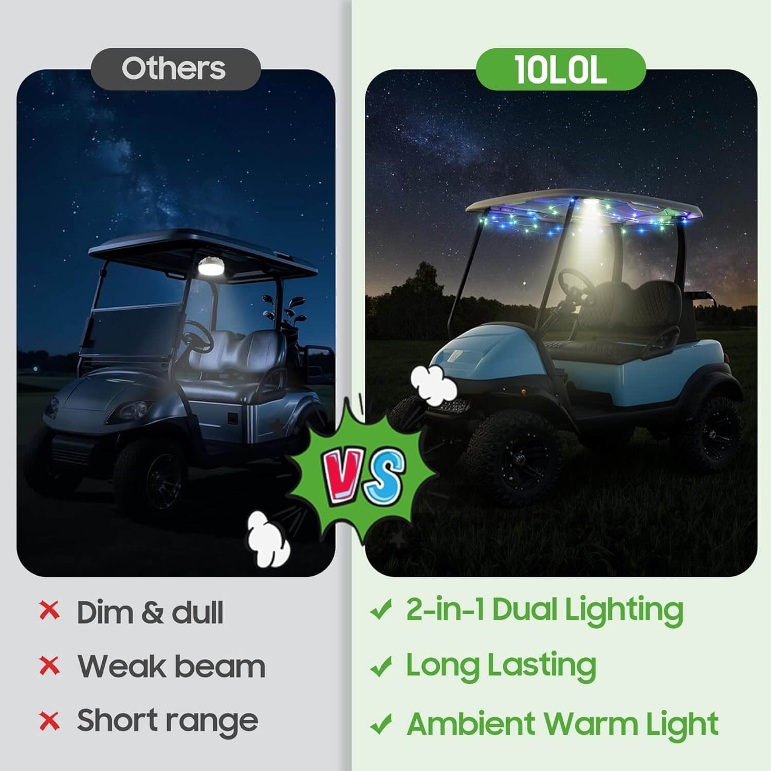 Upgrade your golf cart