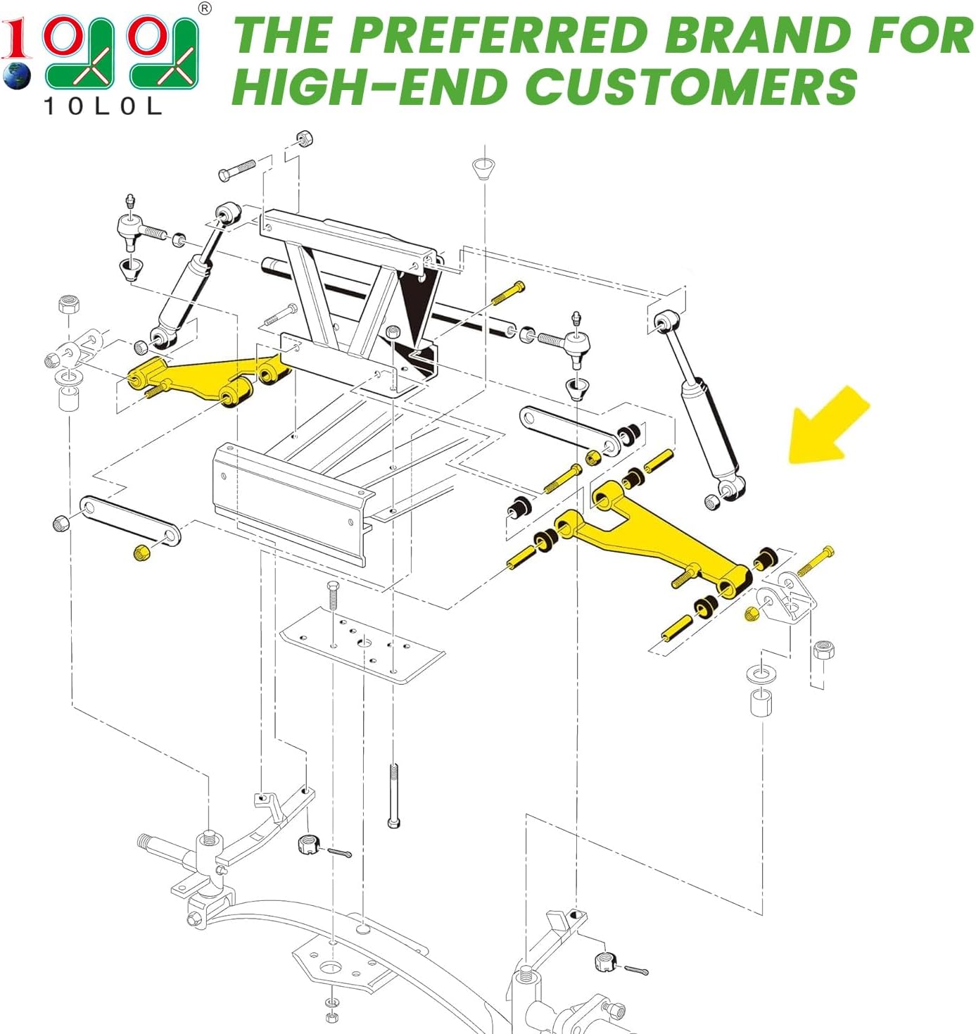 Club Car DS Delta A-Plate (1993+)