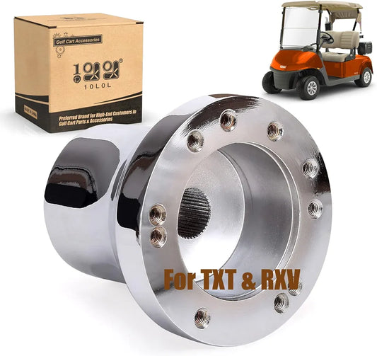 10L0L Golf Cart Steering Wheel Adapter for EZGO RXV TXT Silver