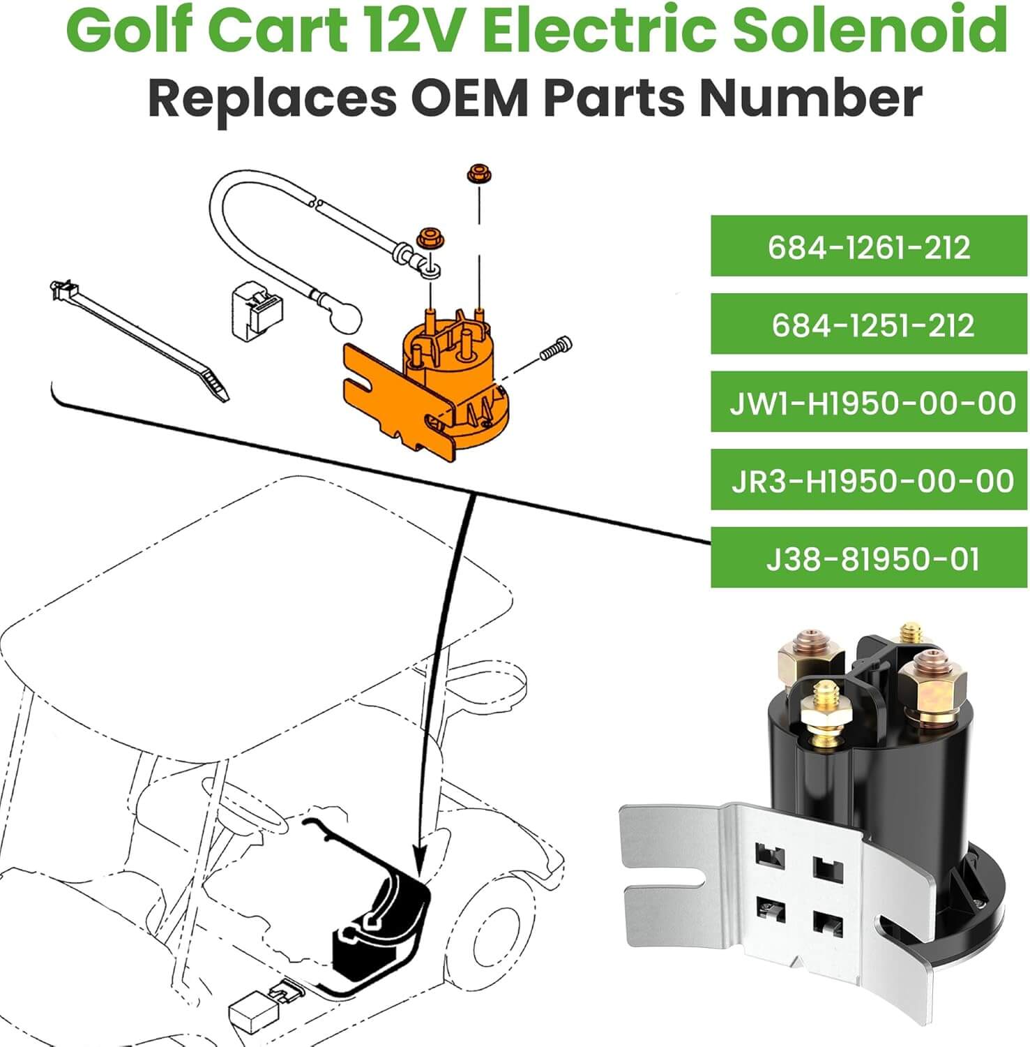 golf cart 12V Electric Solenoid