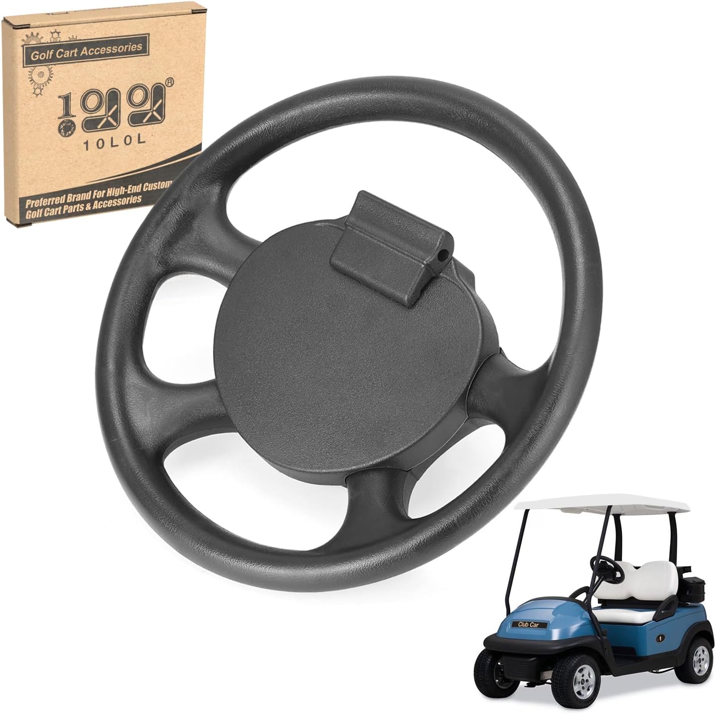 10L0L Club Car Precedent Steering Wheel Scorecard Holder with a Pen Holder