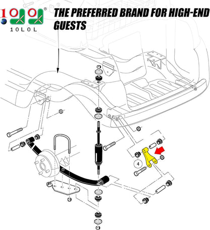 Club Car Precedent shackles