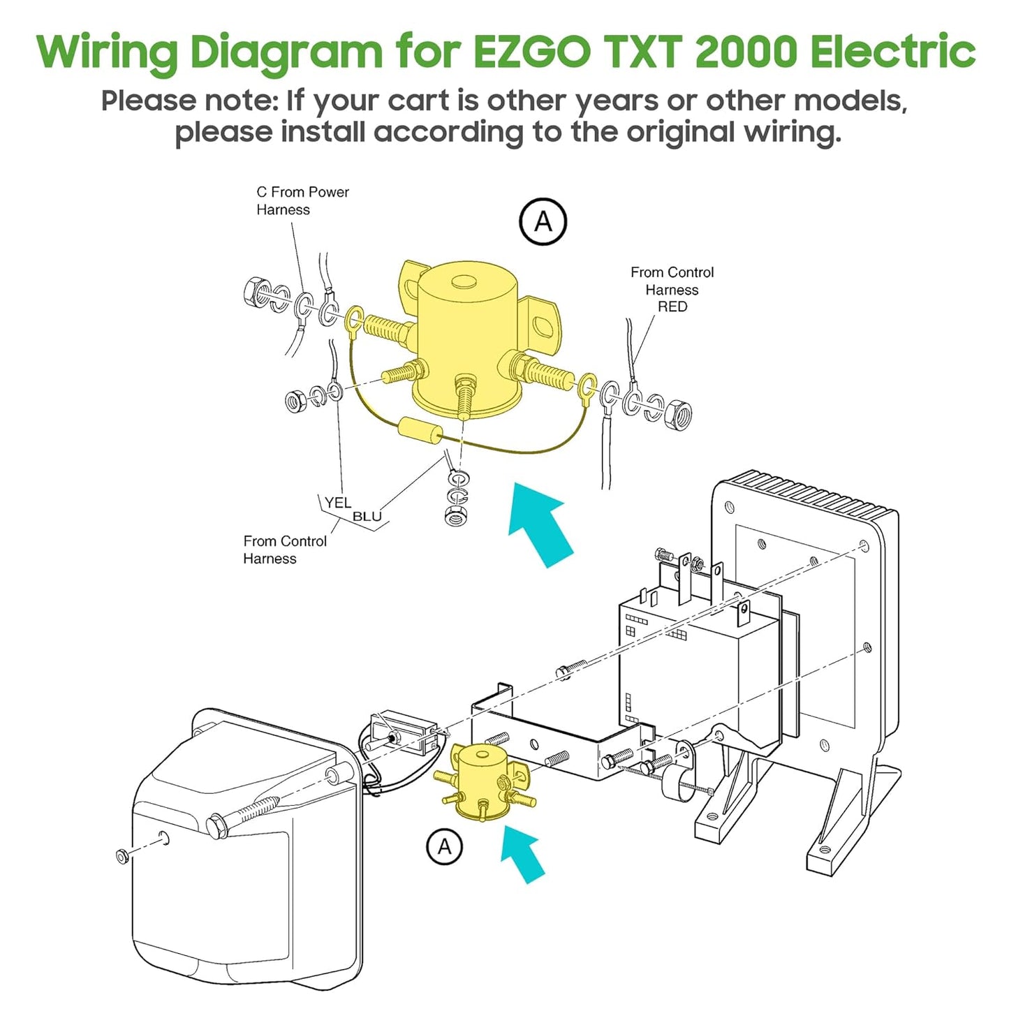 Wiring Diagram for EzGO TXT 2000 Electric