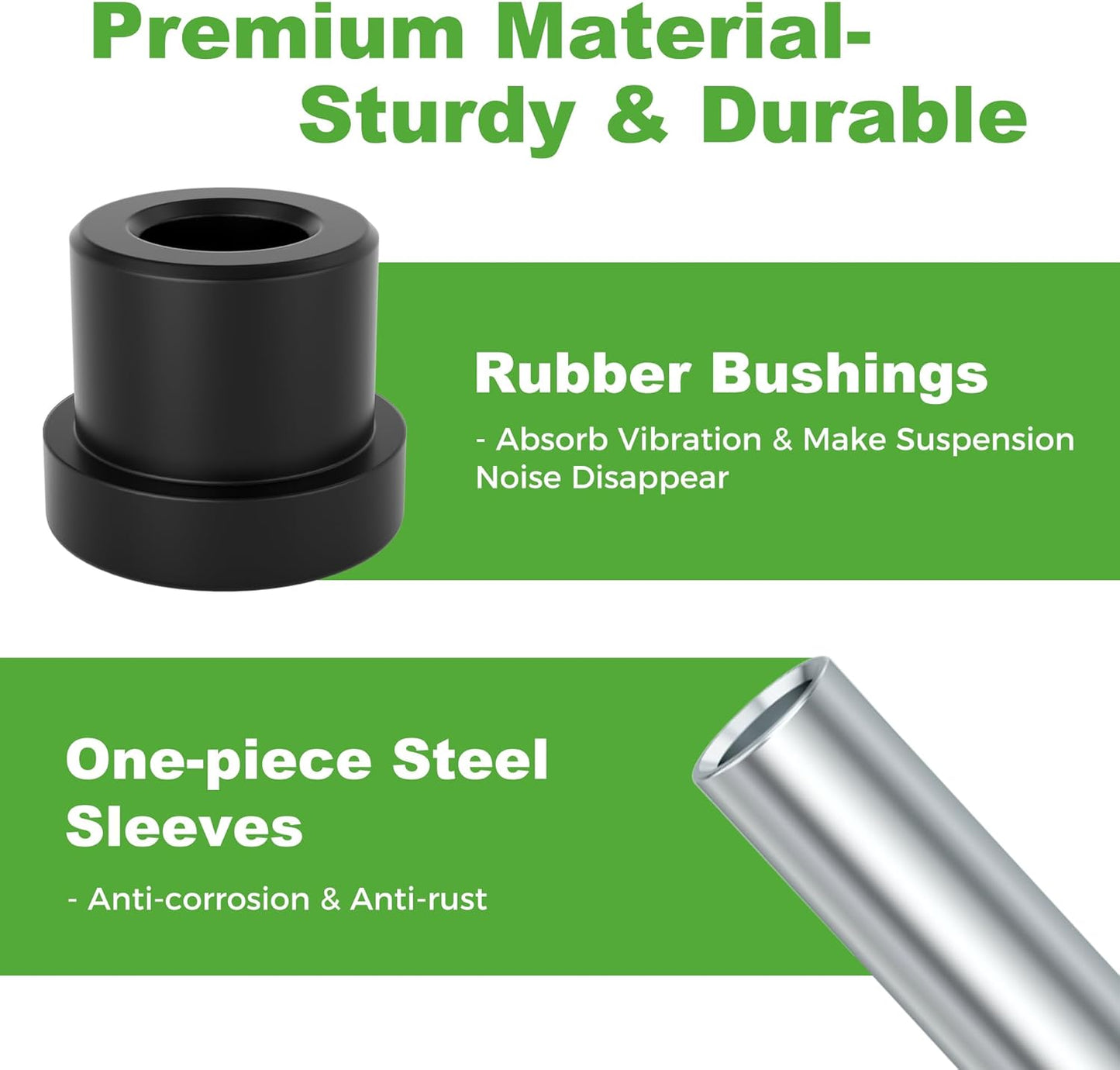 10L0L Golf Cart Front and Rear Leaf Spring Bushing and Sleeve & Screw Kit