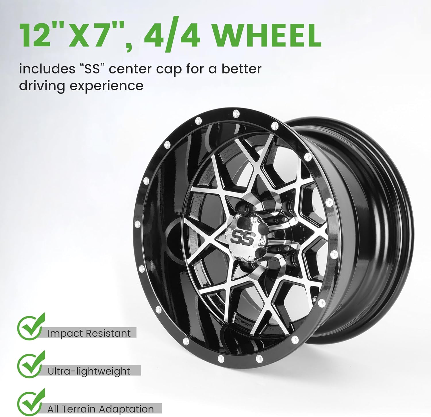 12 inch golf cart wheels
