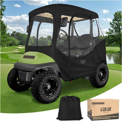 10L0L Golf Cart Enclosures 2 Passenger for Club Car DS & Precedent