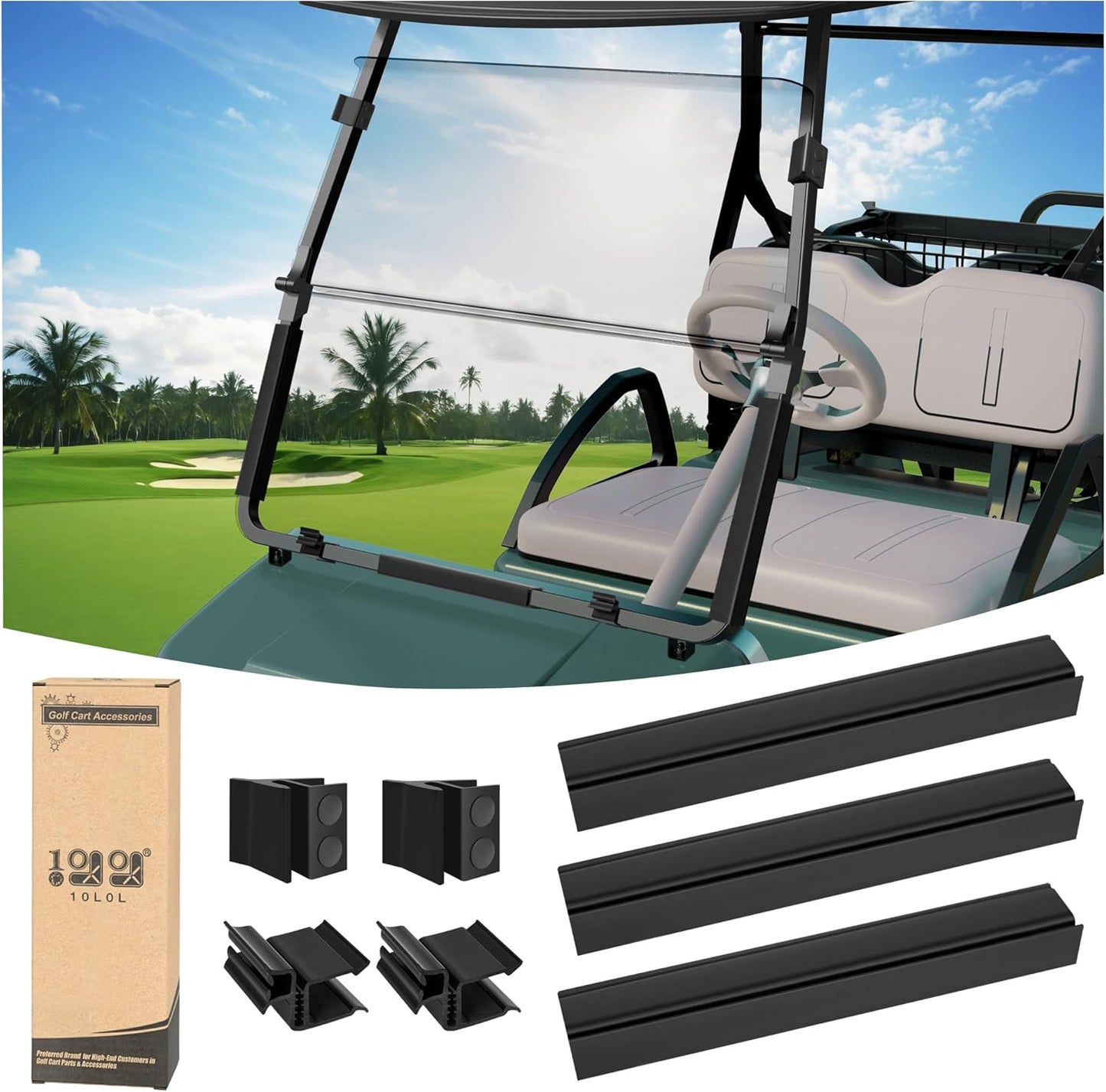 Club Car DS Windshield Clips (2000.5-Up)