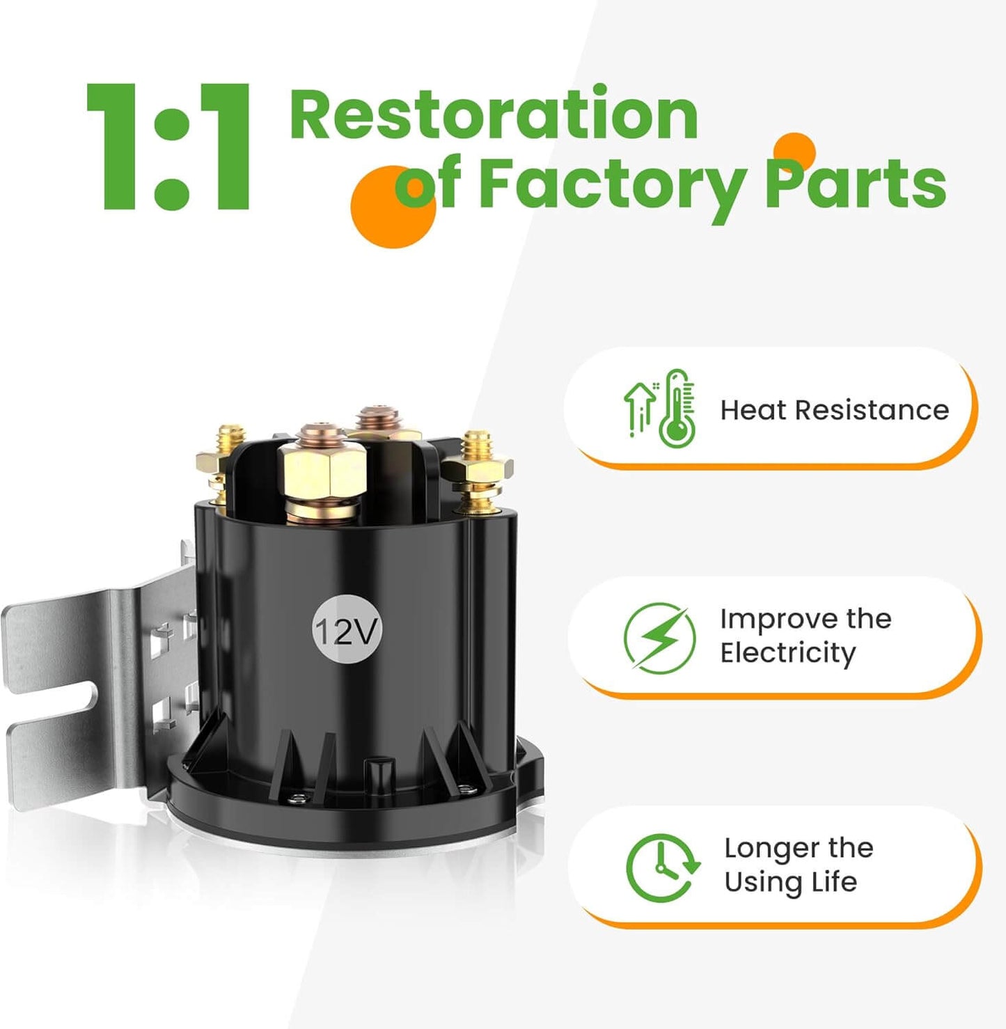 10L0L 12Volt Golf Cart Starter Solenoid Relay