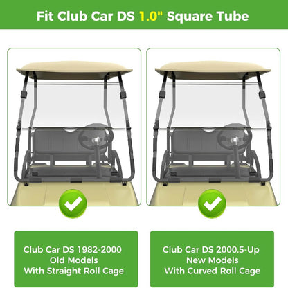 Fit Club Car DS 1.0" Square Tube