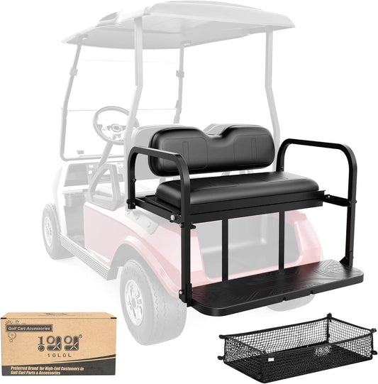 10L0L Golf cart back seat for Club Car DS black
